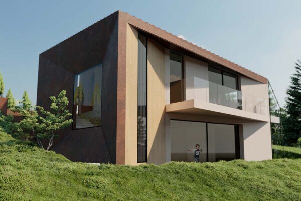 render della nuova villa